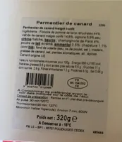 Parmentier de canard