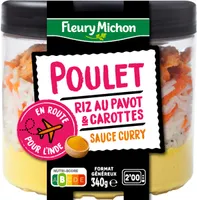Poulet riz au pavot & carottes sauce curry