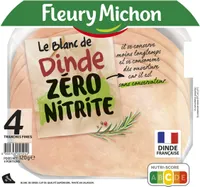 4 TRANCHES BLANC DE DINDE ZERO NITRITE