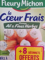 Le coeur frais fromage ail et fines herbes
