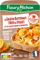 Le Gratin Butternut Pâtes & Poulet et sa sauce crème & emmental