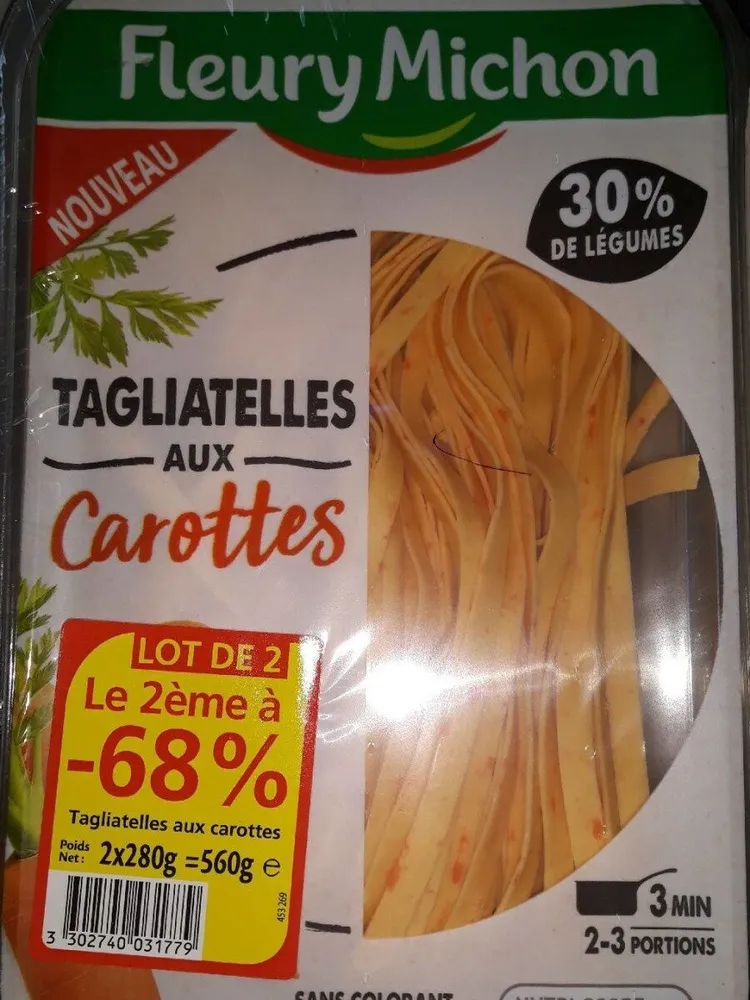 Tagliatelles aux carottes