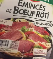 Eminces de boeuf roti