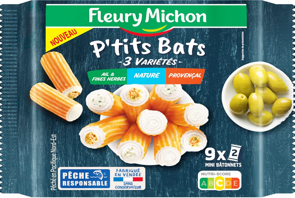 P'tits Bats - 3 variétés -  Ail & FINES HERBES / NATURE / PROVENCAL