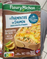 Le parmentier de saumon sauce ricotta epinard