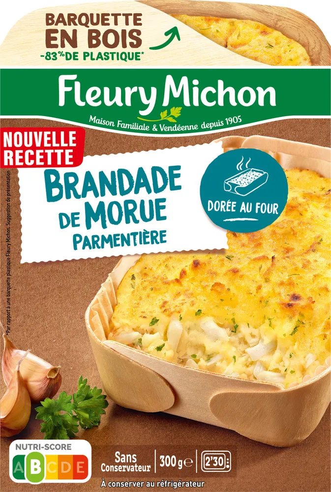 Le Gratin de Morue Parmentier purée à la crème fraîche