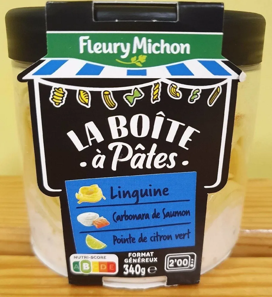 Linguine carbonara de saumon