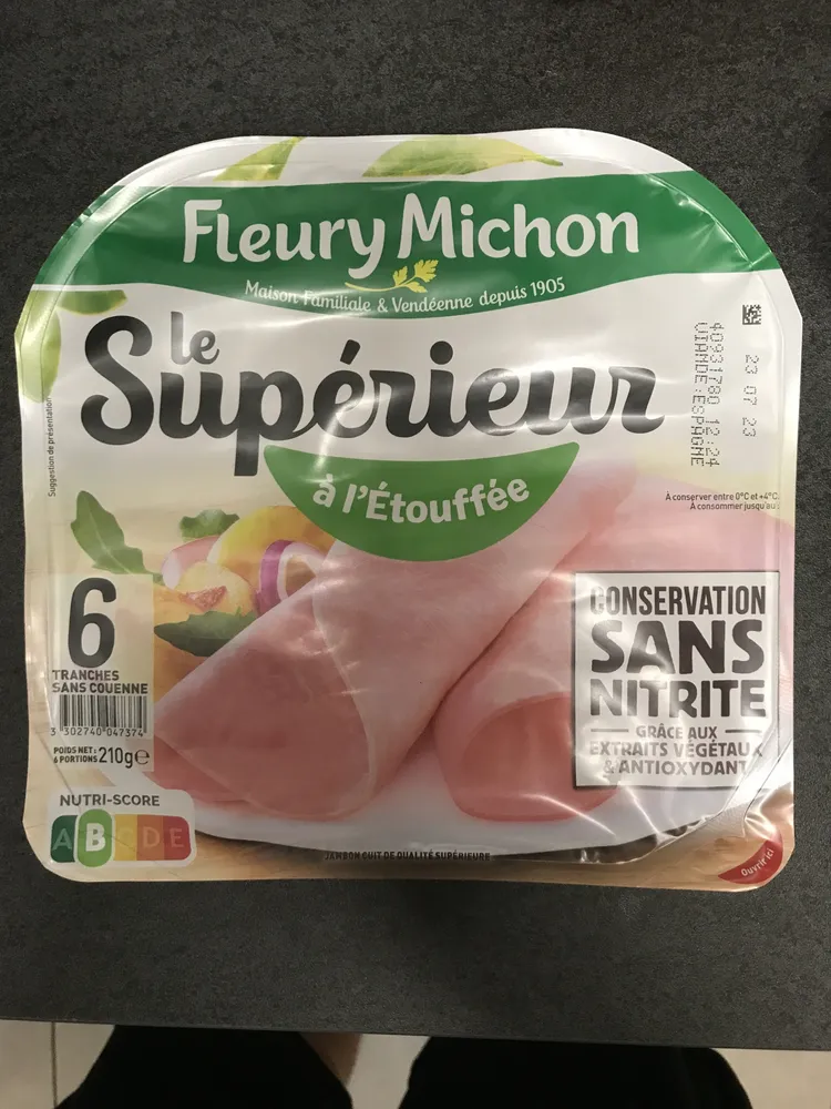 Jambon Le Supérieur à l'Étouffée - Conservation sans Nitrite