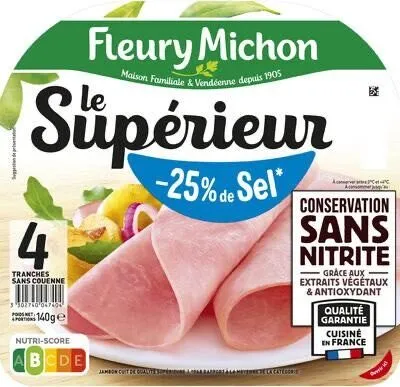 Le Supérieur -25% de Sel - Conservation sans Nitrite