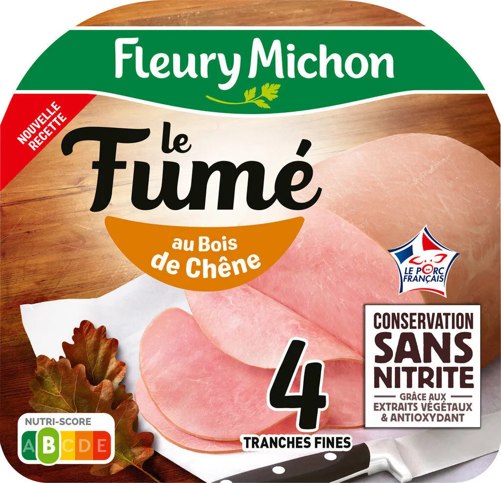 Jambon de porc fumé Sans Nitrite