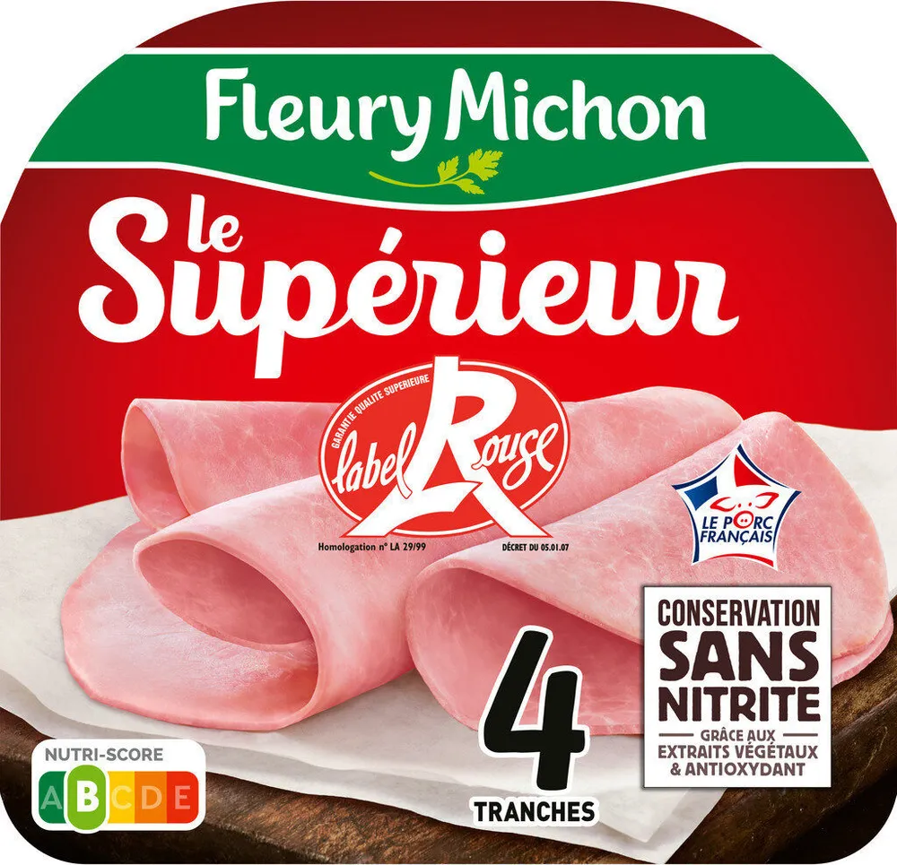 Jambon de porc Label Rouge Sans Nitrite