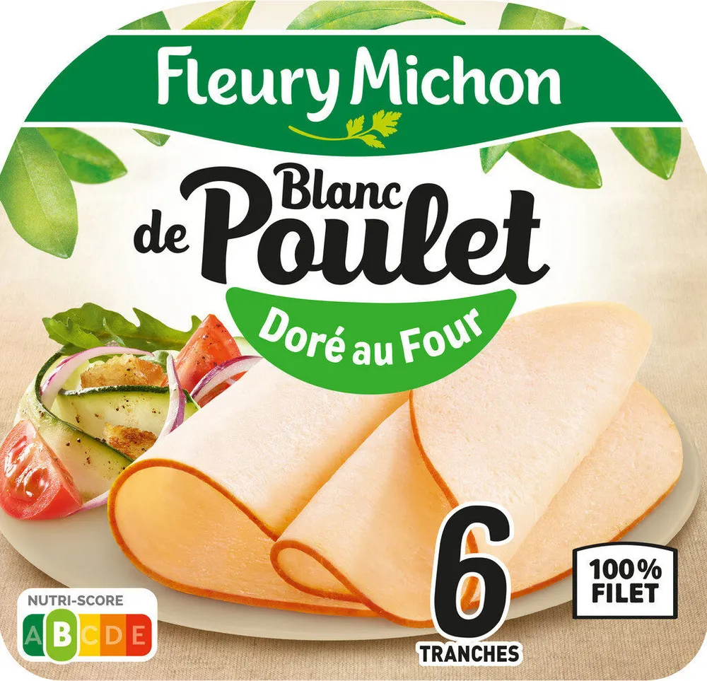 Blanc de poulet doré au four