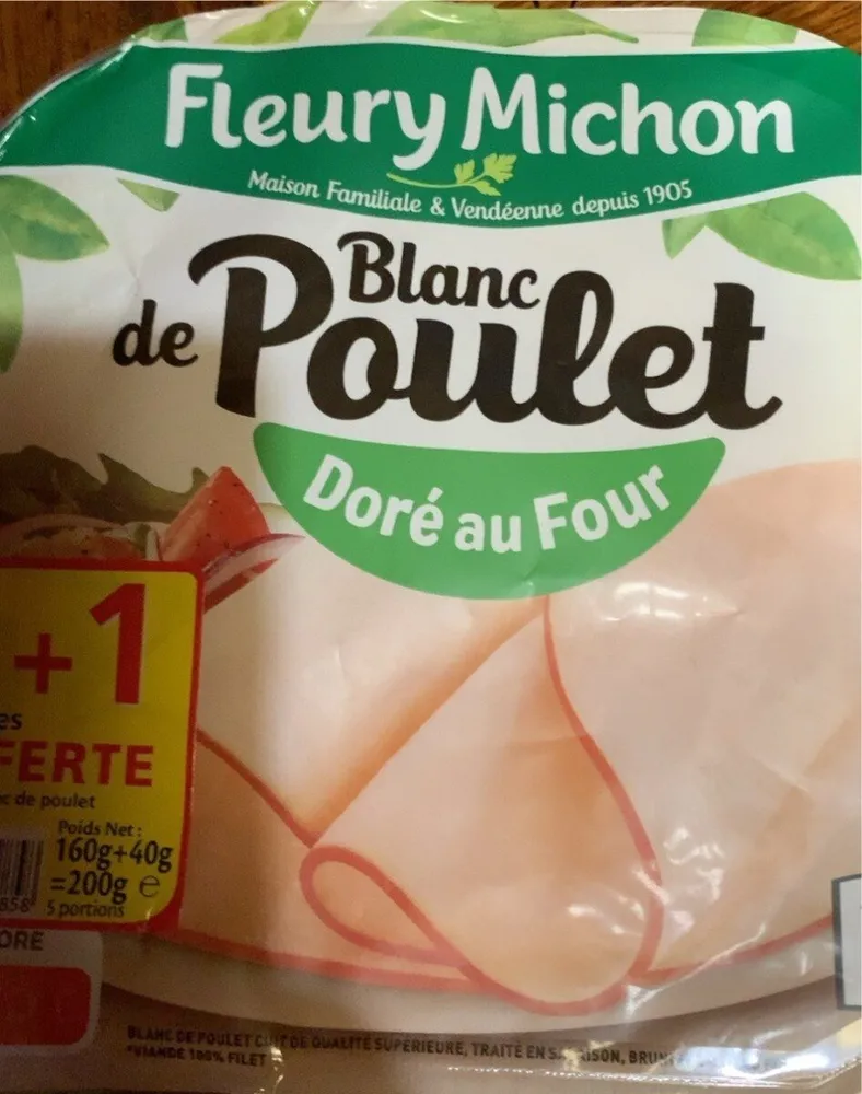 Blanc de poulet doré au four