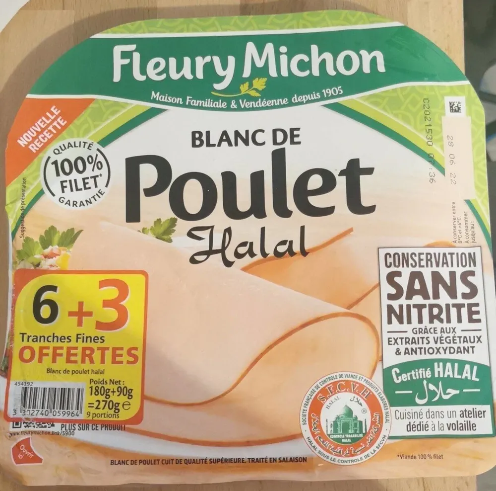 Blanc de poulet Halal