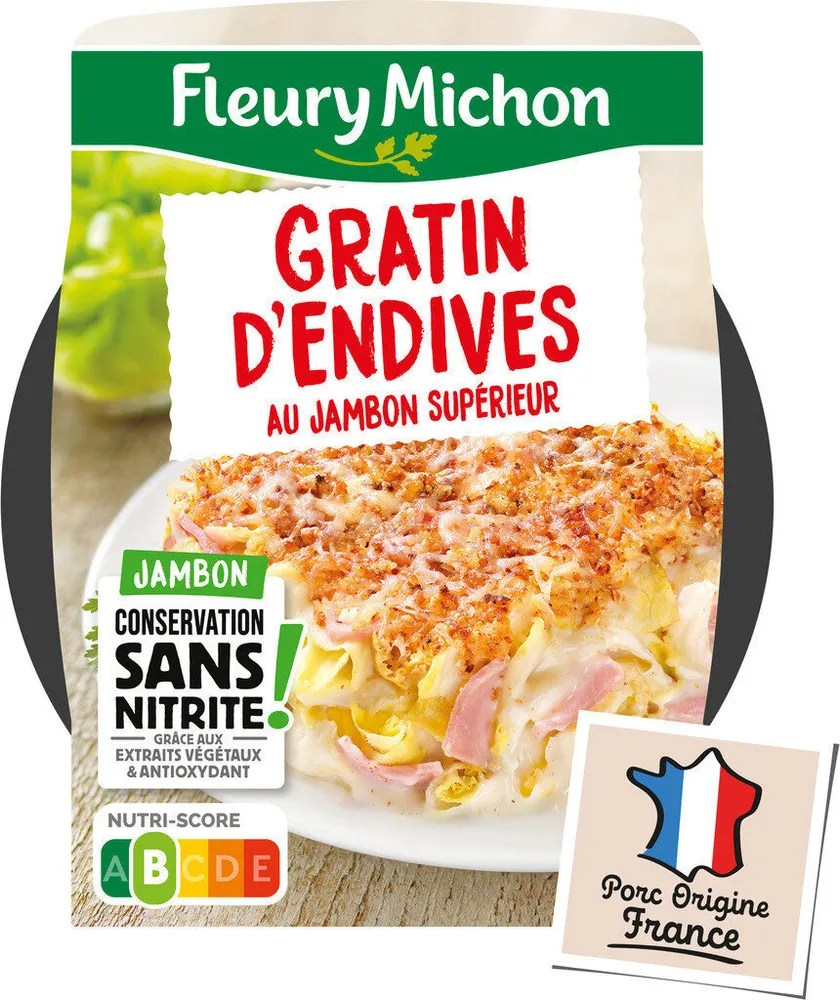 Gratin d'Endives Jambon Supérieur, Emmental