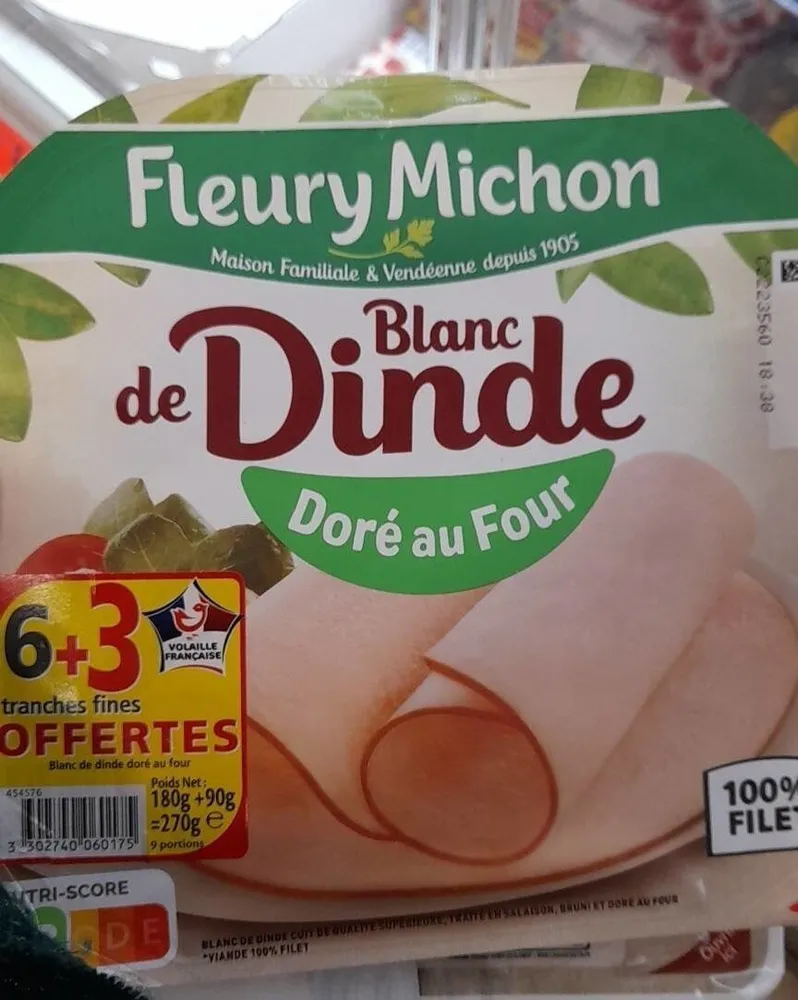 blanc de dinde doré au four