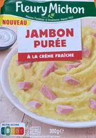 Jambon purée à la crème fraîche