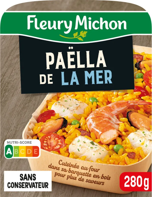 Paëlla de la Mer, riz cuisiné au safran
