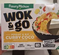 Wok&go - Poulet et riz au curry, coco