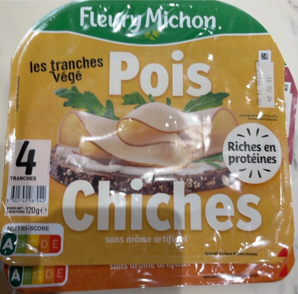Tranche végé pois chiche