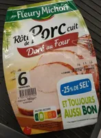 Roti de porc doré au four