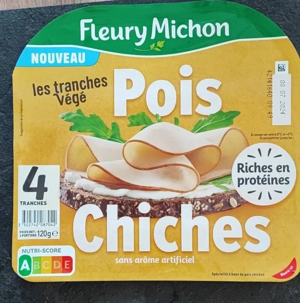 Les tranches végé pois chiches
