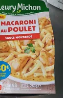 Macaroni poulet sauce moutarde