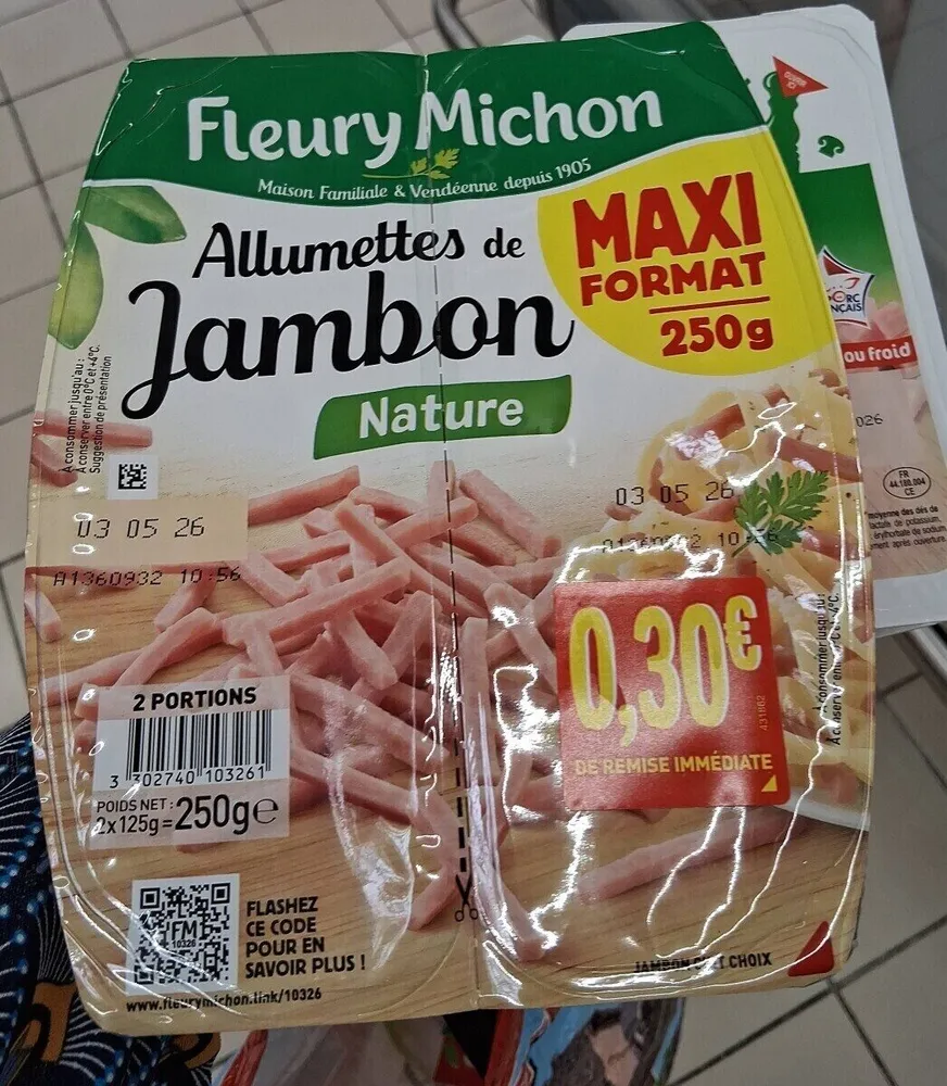 Allumettes jambon nature