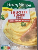Saucisse fumée purée