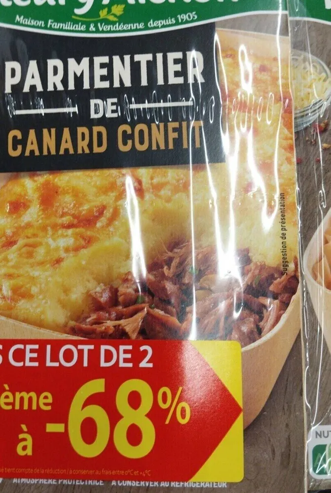 Parmentier de canard confit