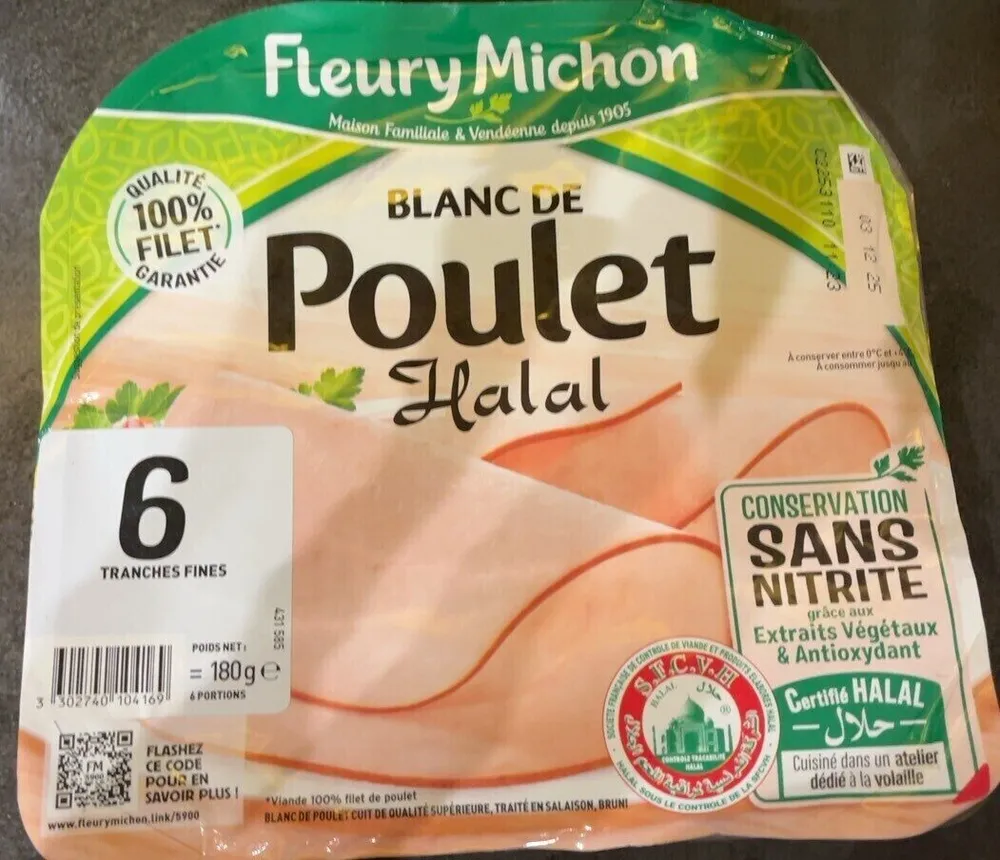 Blanc de poulet halal