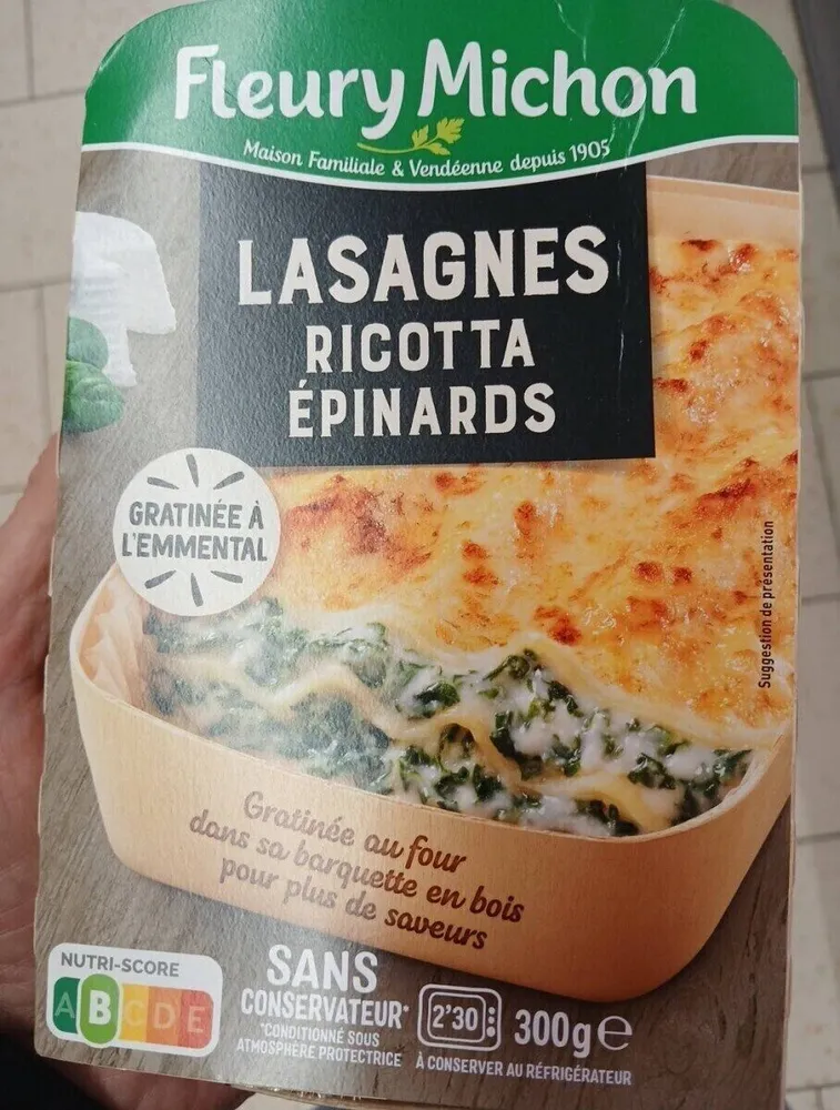 Lasagne Ricotta Epinards