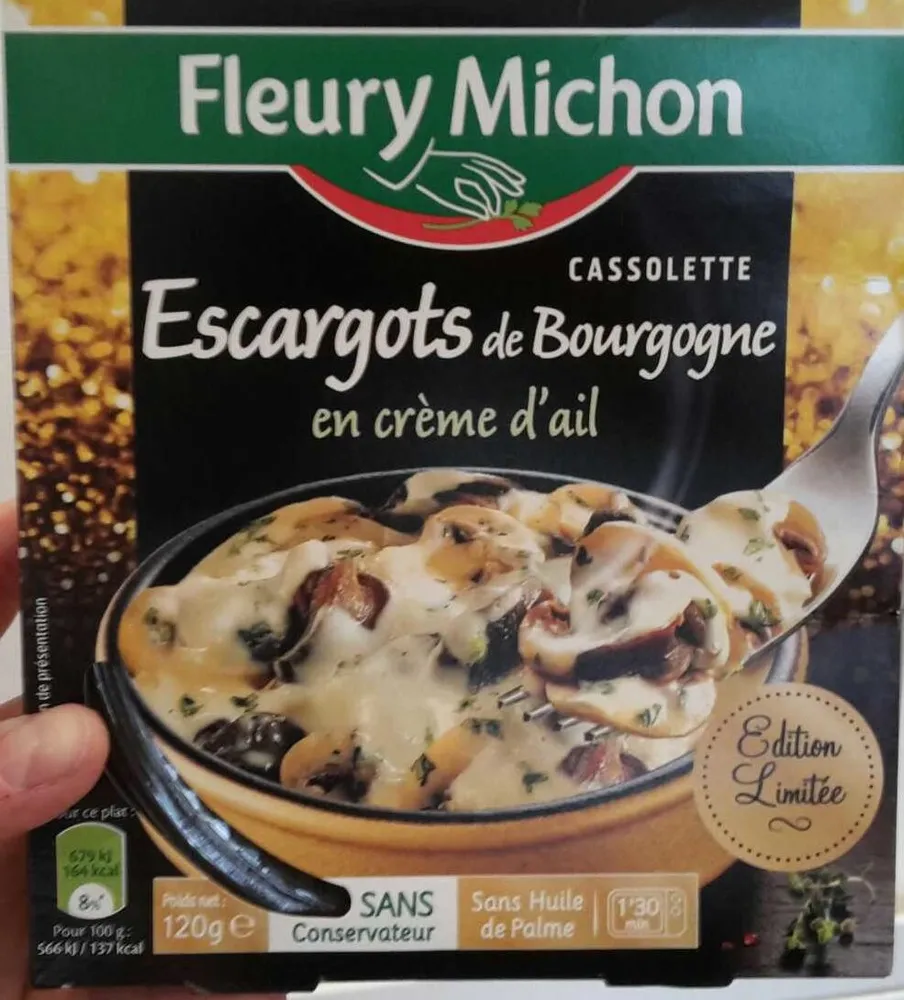 Escargots de Bourgogne en Crème d'Ail