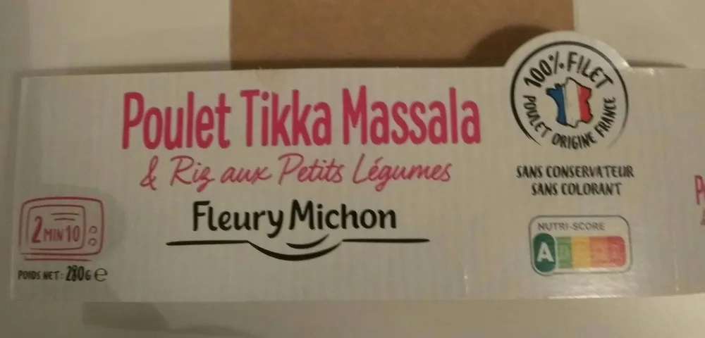 Poulet Tikka Massala & Riz aux Petits Légumes