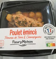 Poulet émincé pommes de terre et champignons