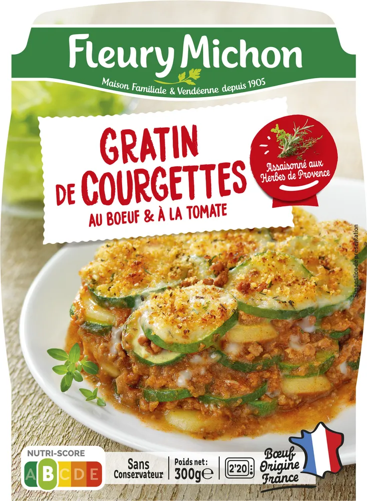 Gratin de Courgettes au Boeuf & à la tomate