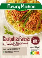 Courgettes farcies & semoule méridionale