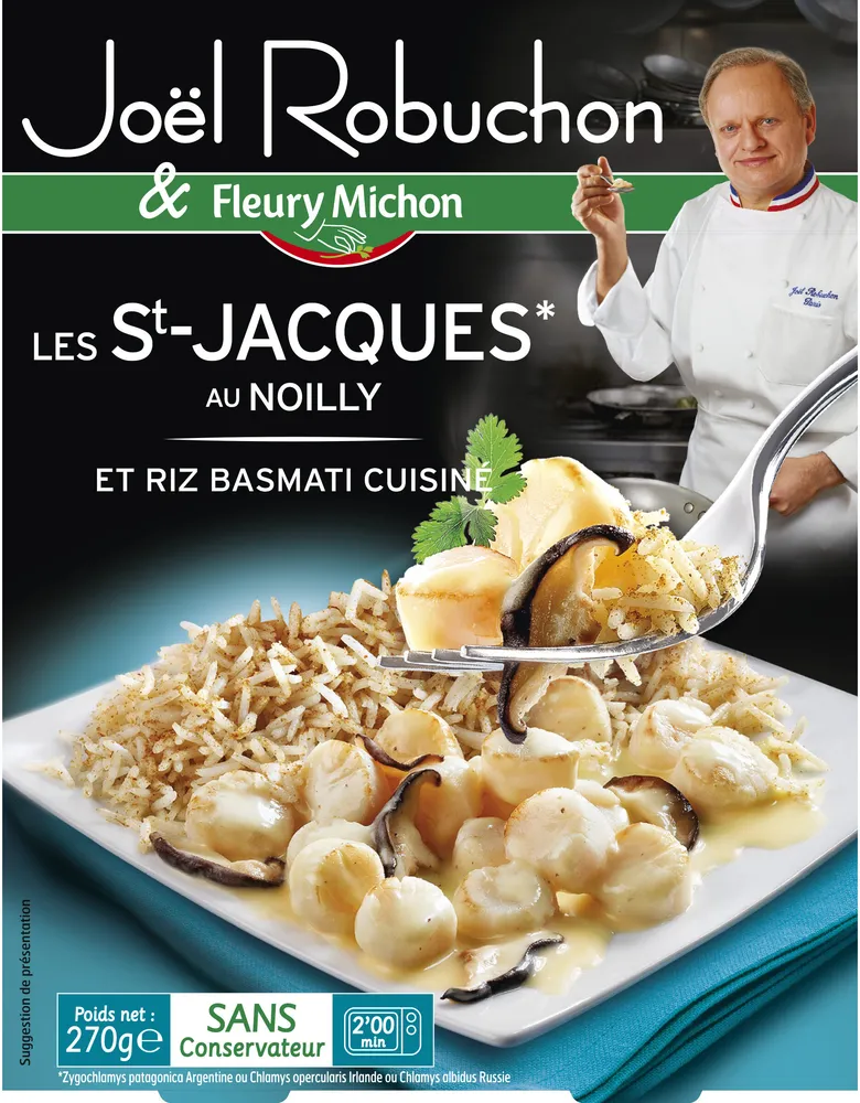 Les St-Jacques* au Noilly & Riz Basmati Cuisiné