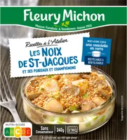 Les noix de ST-Jacques et ses poireaux et champignons