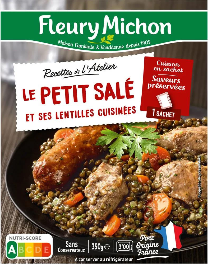 Le Petit Salé et ses Lentilles Vertes de Vendée