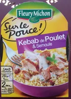 Kebab de poulet & semoule