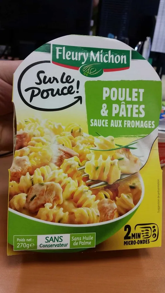 Sur le Pouce ! : Poulet & Pâtes sauce aux fromages