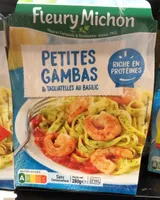 Petite gambas et tagiatelles au basilic
