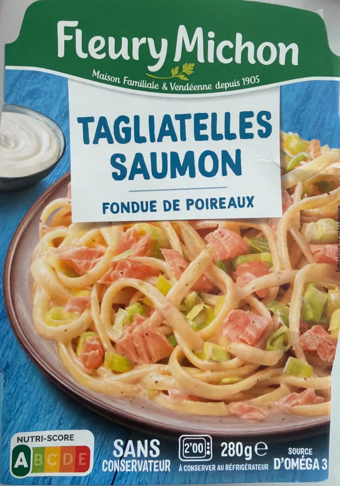 Tagliatelles au saumon à la crème ciboulette