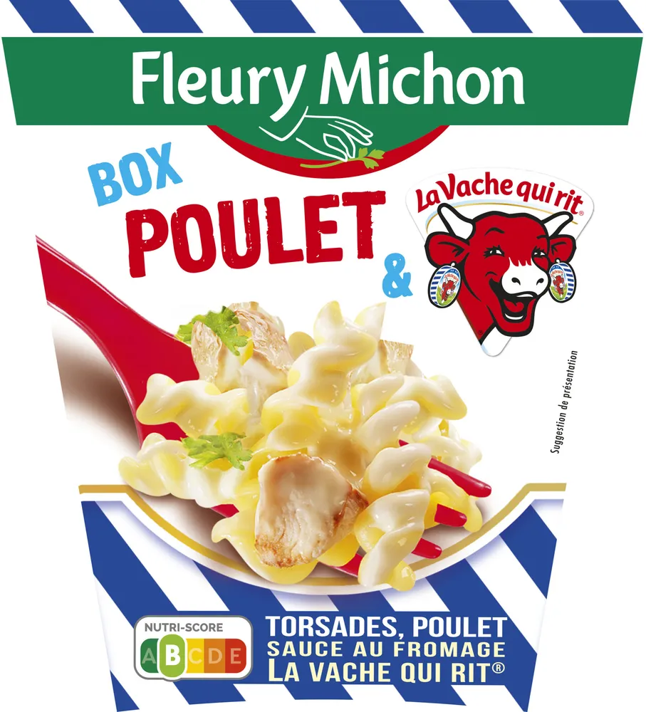 BOX POULET & LA VACHE QUI RIT® (torsades, poulet sauce au fromage la vache qui rit®)