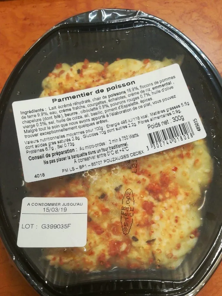 Parmentier de poisson