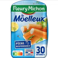 Bâtonnets de surimi moelleux