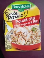 Poulet rôti sauce moutarde & riz