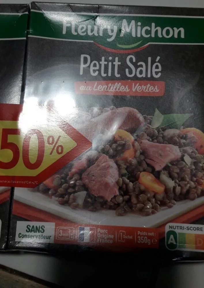 Petit salé aux lentilles vertes