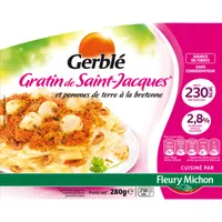 Gratin de Saint-Jacques* et pommes de terre à la bretonne